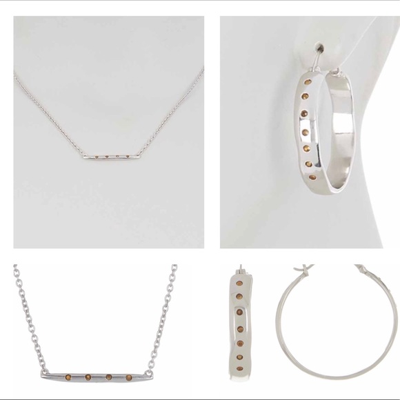 FABULOUS SET EARRINGS & NECKLACE SOLE SOCIETY - Picture 5 of 8